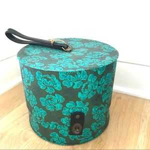 Vintage green hat box